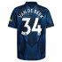 Camisola Manchester United Donny van de Beek 34 Equipamento Terceiro 2021-2022 Manga Curta